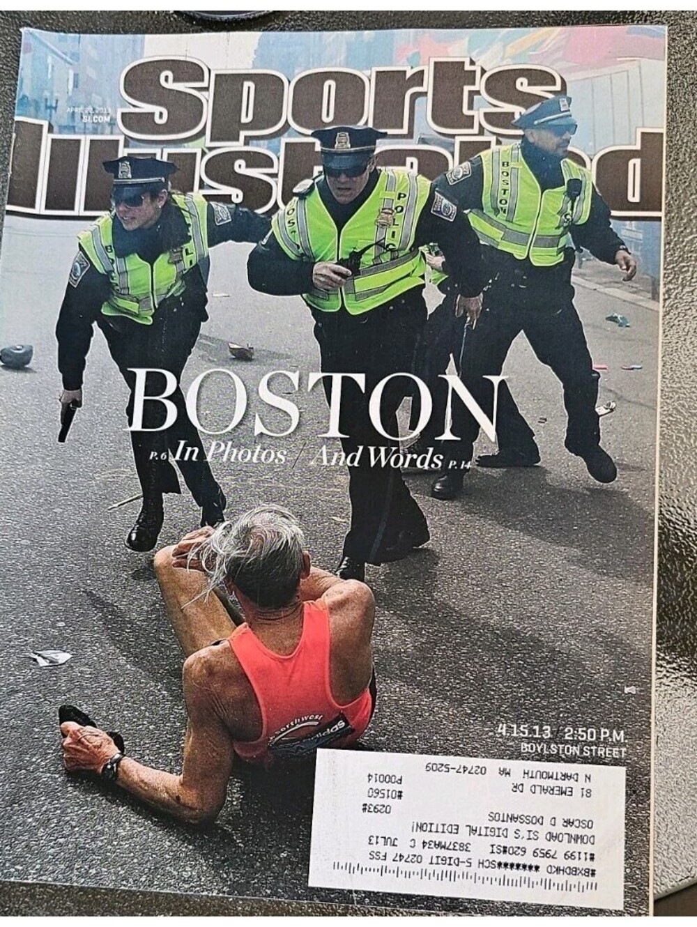 SPORTS ILLUSTRATED MAG: Boston in Photos and Words;  2013 LN In Coltr SLV